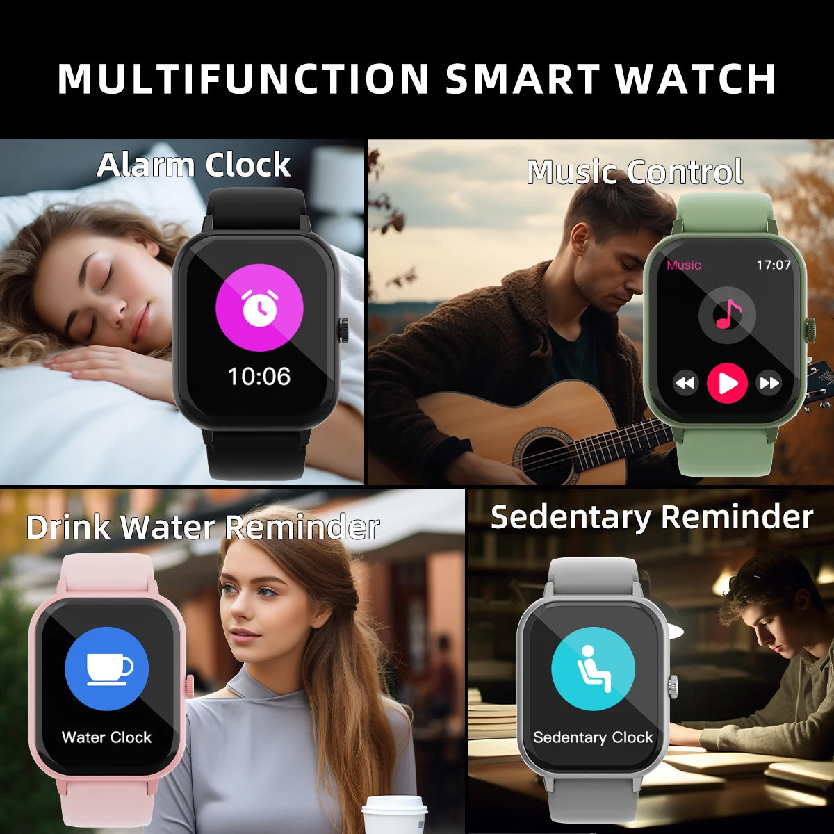 Steel Band Activity Smartwatch