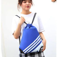 Versatile Polyester Drawstring Backpack - Multi-Sport Sackpack