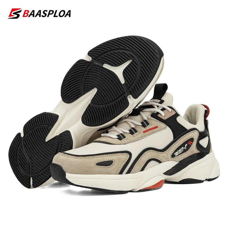 Microfiber Leather Running Shoes