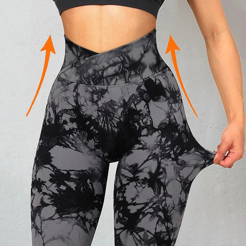 Seamless Tie-Dye Training Leggings