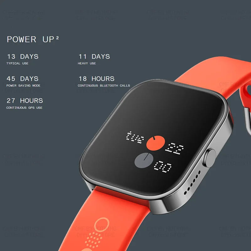 1.96" AMOLED Bluetooth 5.3 GPS Smartwatch