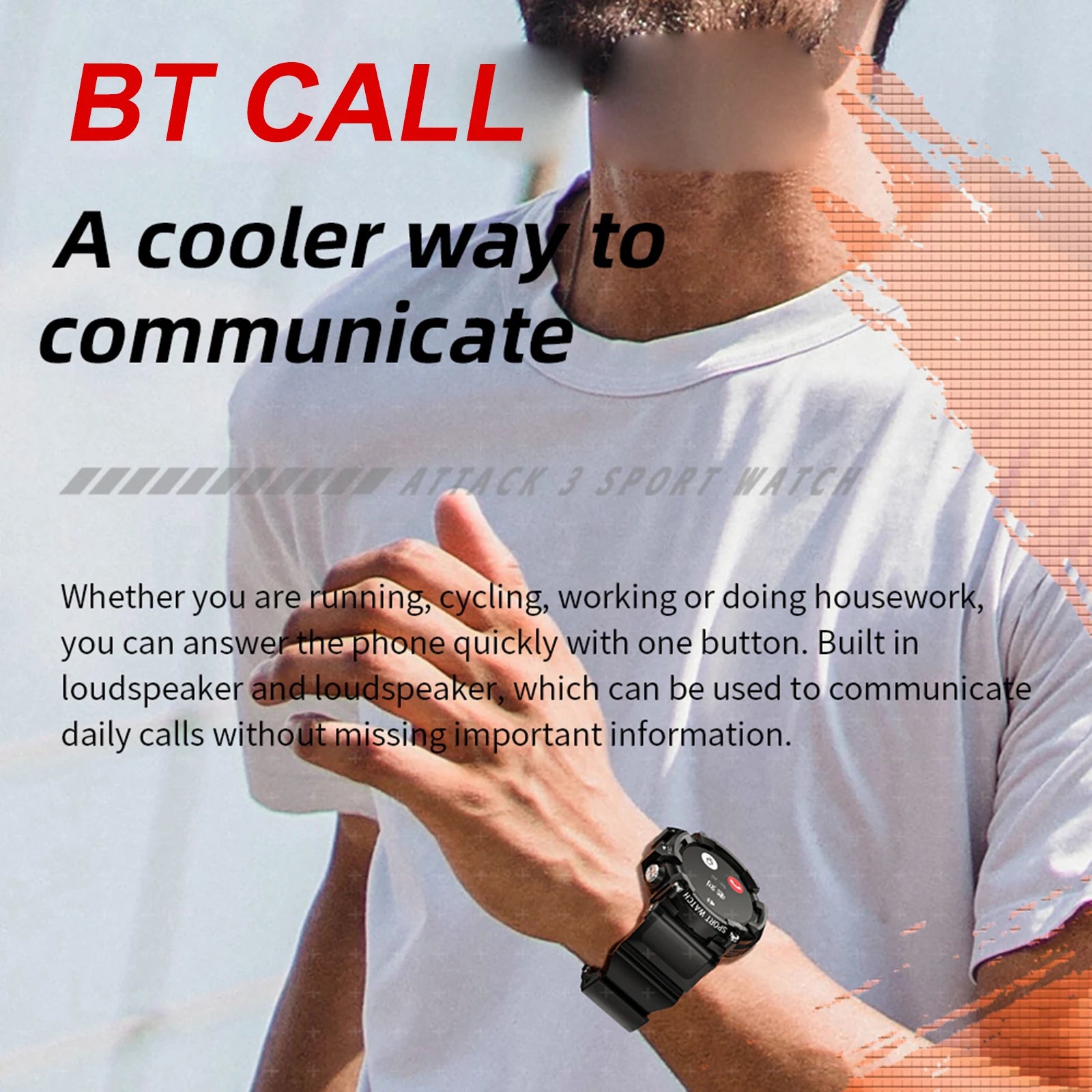 Touchscreen Heart Rate Smartwatch