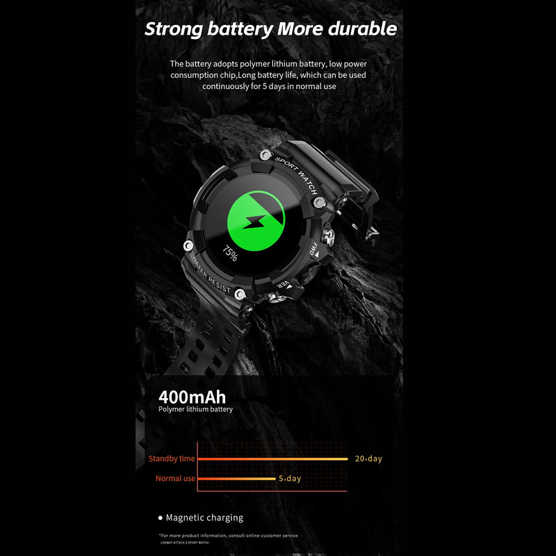 Heart Rate Monitor Touch Screen Smart Watch - Multi-Function Fitness Tracker with Call Features