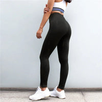 Seamless High-Waist Fitness Leggings - Women's Compression Tights for Yoga & Training