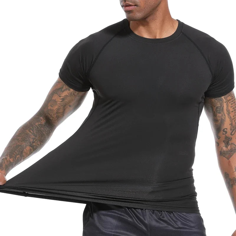 Quick-Dry Running Compression Shirt