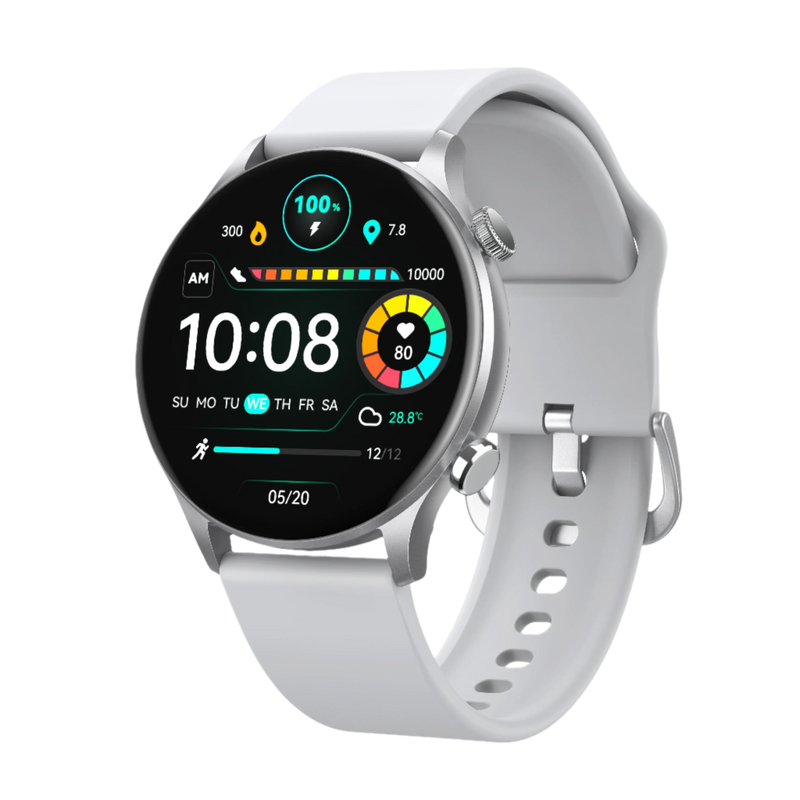 Solar Plus RT3 Smart Watch - Multi-Function Fitness Tracker with Heart Rate Monitor