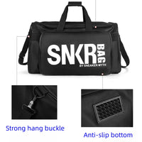 Multifunctional Oxford Gym Bag with Shoe Compartment - 50x24x28cm