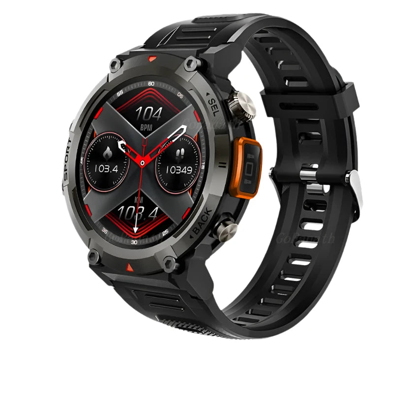 Outdoor Smart Watch for Men with Flashlight - Multi-Function Fitness & Communication Watch