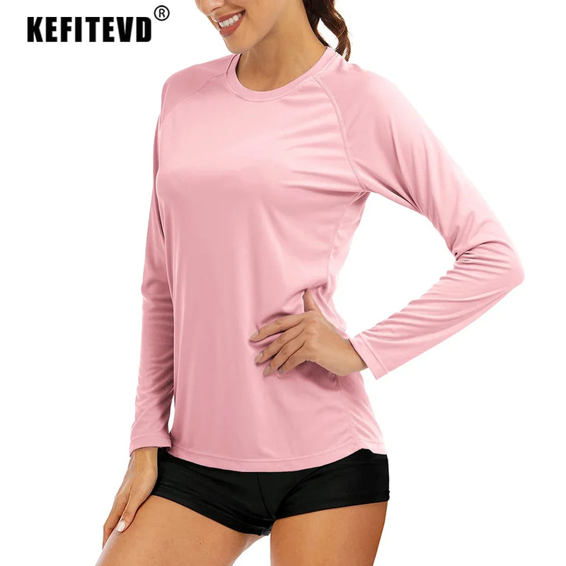 Quick Dry Women's UPF 50+ Long Sleeve T-Shirts