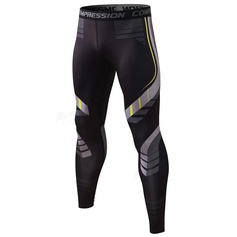Men's Quick-Dry Fitness Sport Tights - Full-Length Running Jogging Leggings