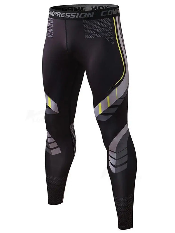 Men's Quick-Dry Fitness Sport Tights - Full-Length Running Jogging Leggings