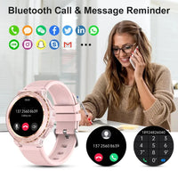 Waterproof Bluetooth Smart Watch for Women - Multi-Function Fitness & Communication Watch