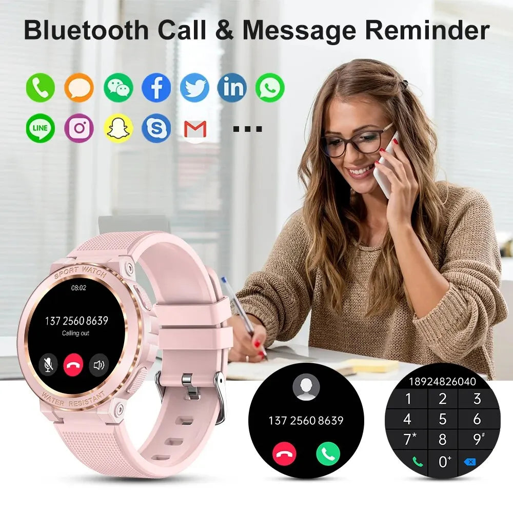 Womens Waterproof Bluetooth Smartwatch