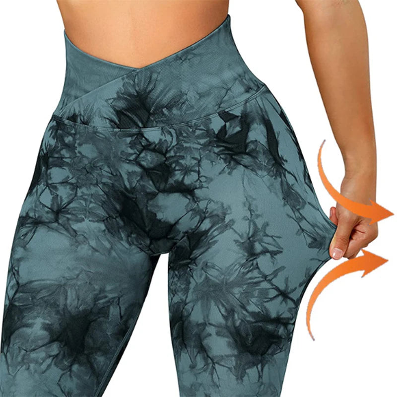 Seamless Tie-Dye Training Leggings