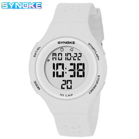 Luxury Waterproof Digital Sport Watch - 5Bar Water Resistant PU Band Watch
