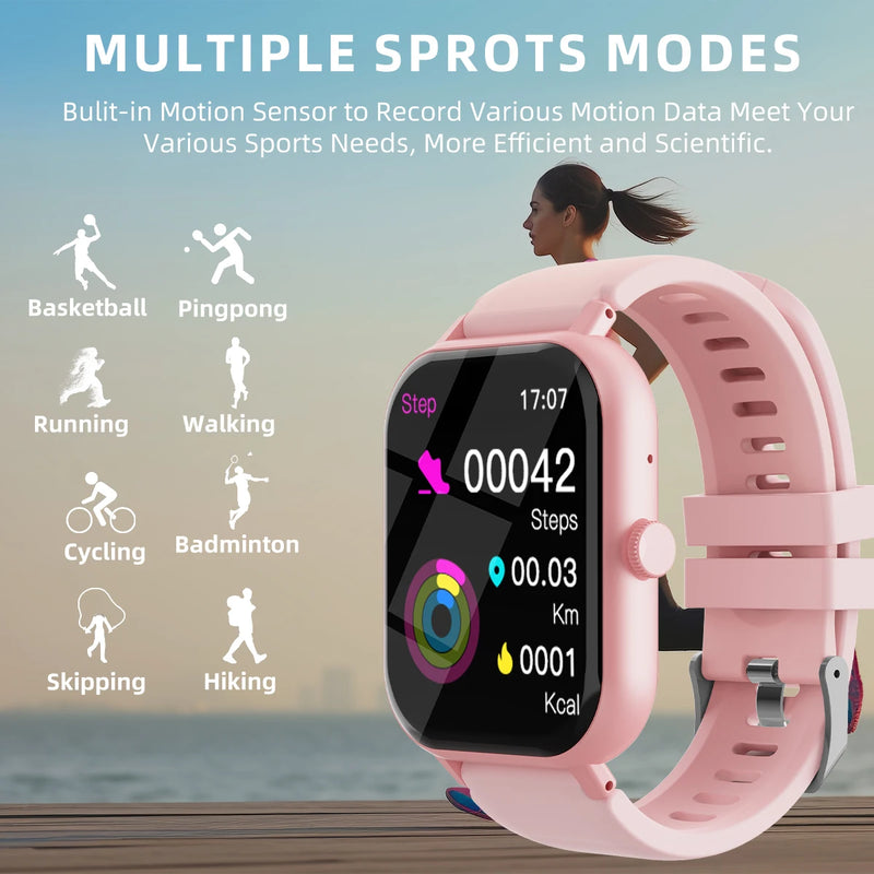 Steel Band Smart Watch with Fitness Tracker