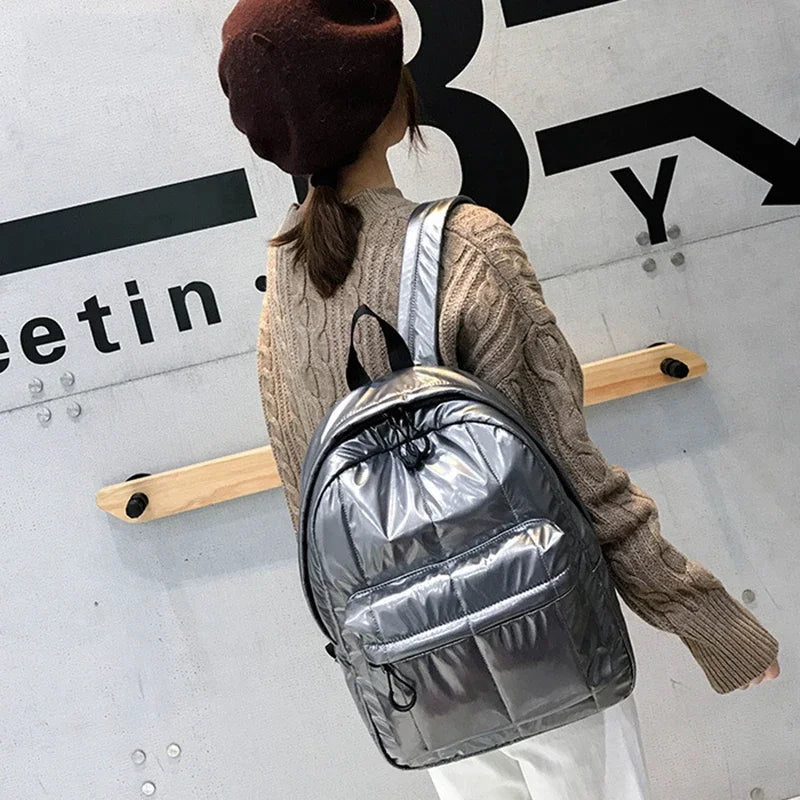 Glossy Embossed Sports Backpack