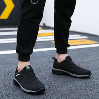 Athletic Knit Running Shoes - Unisex Breathable Mesh Walking Sneakers