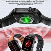 Blood Pressure Monitoring Bluetooth Smart Watch - Fitness Tracker with Health Metrics