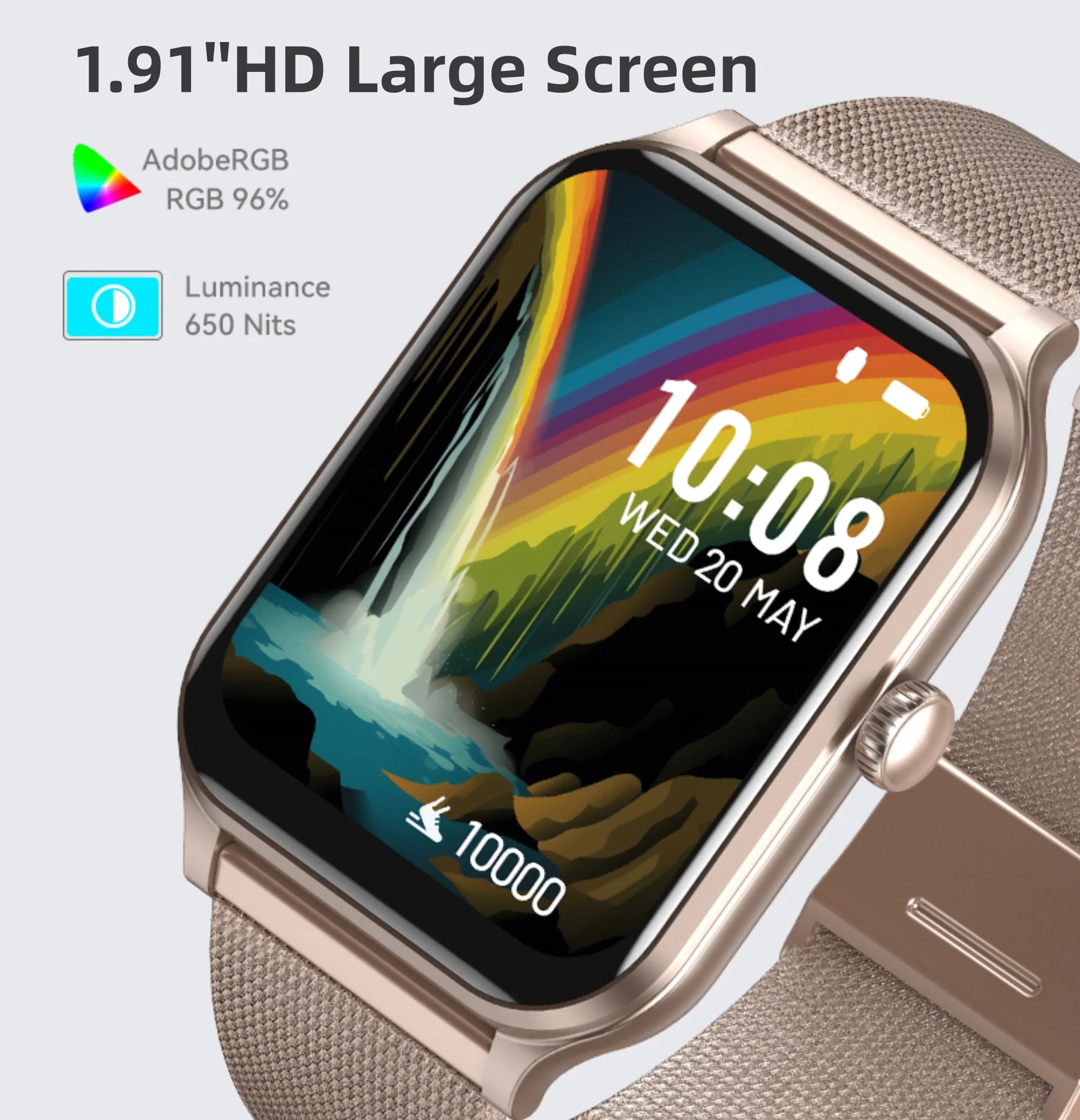 Womens IP68 Fitness Smartwatch