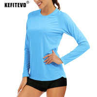 Women's Quick-Dry UPF 50+ Long Sleeve T-Shirt - Sun Protection Hiking Shirt