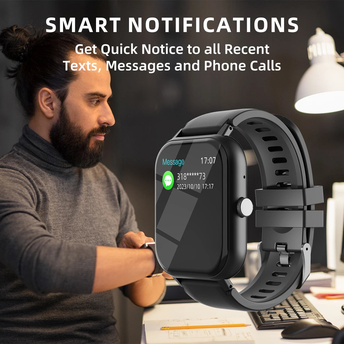 Steel Band Activity Smartwatch