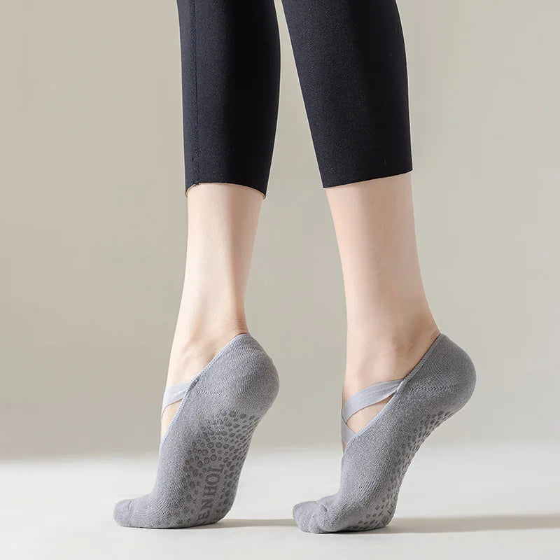 Anti Slip Yoga Grip Socks