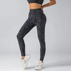 Leopard Print Seamless Yoga Leggings