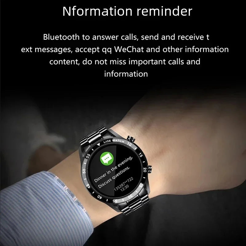 Stainless Steel Touchscreen Fitness Watch