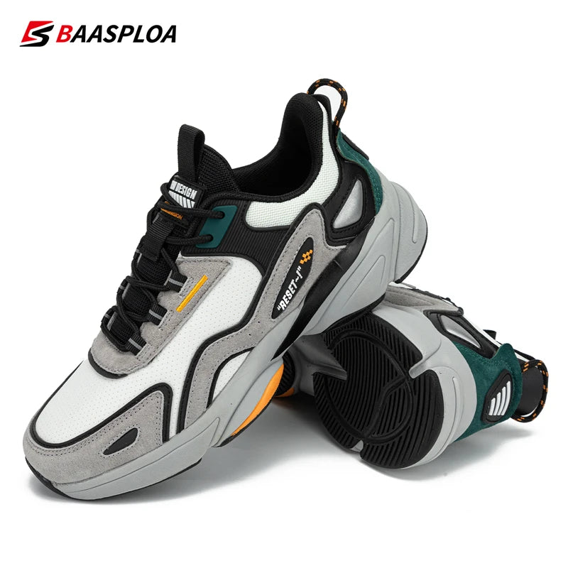 Microfiber Leather Running Shoes