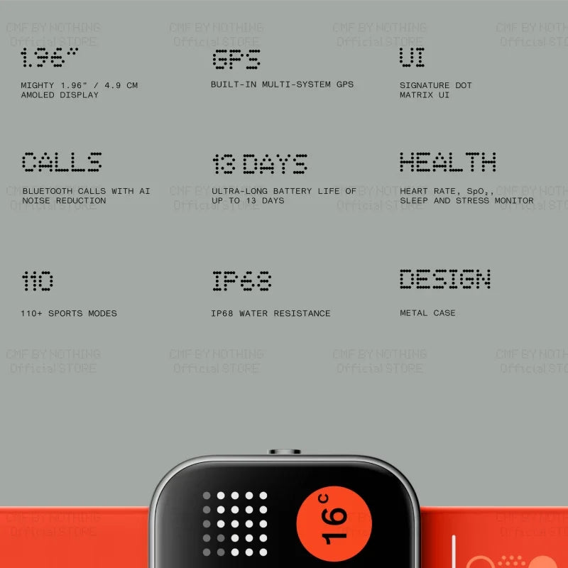 AMOLED GPS Bluetooth Smartwatch