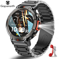 Outdoor Smart Watch for Men with Flashlight - Multi-Function Fitness & Communication Watch