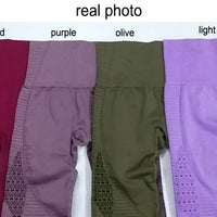 Seamless High-Waist Fitness Leggings - Women's Compression Tights for Yoga & Training