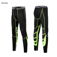 Men's Milk Silk Compression Tights - Premium Striped Running Leggings