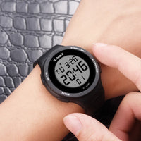 Luxury Waterproof Digital Sport Watch - 5Bar Water Resistant PU Band Watch