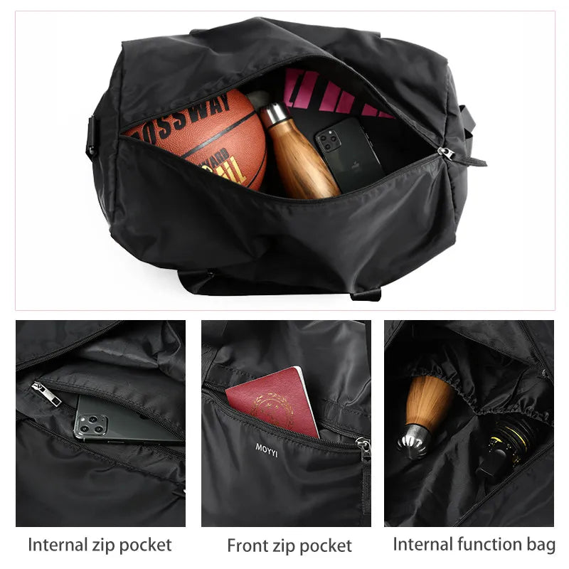 Expandable Denim Training Duffle