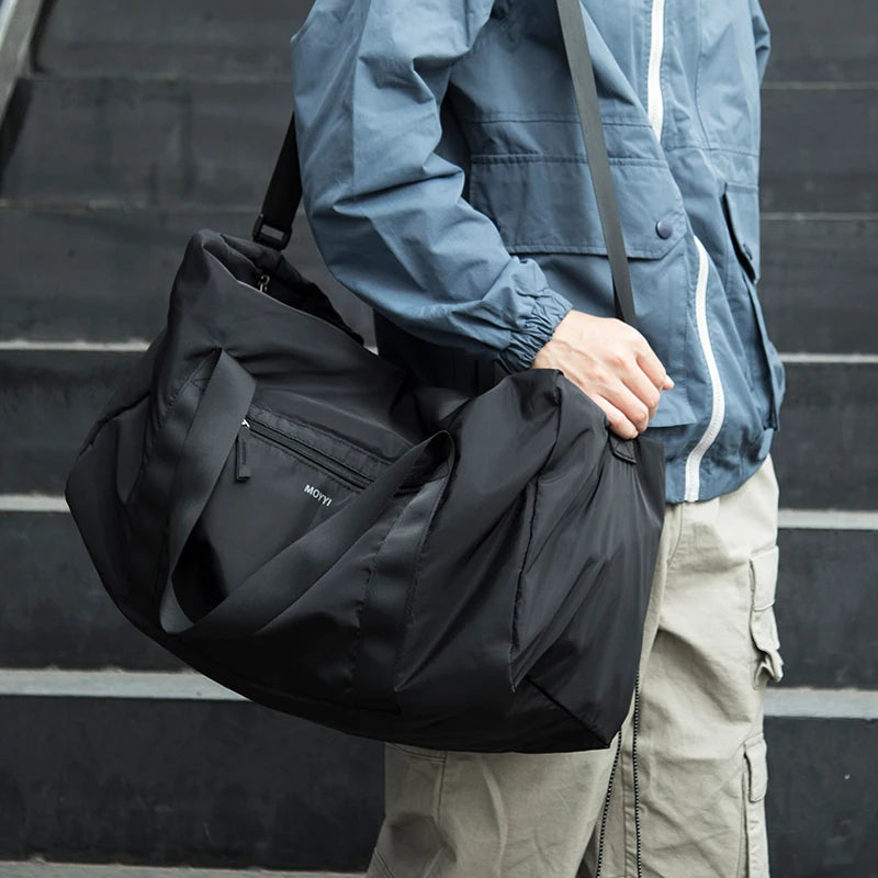 Expandable Denim Training Duffle