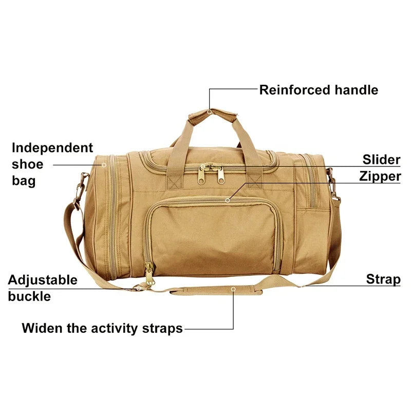 Waterproof Shoe Compartment Duffle Bag