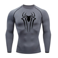 Men's Long Sleeve Compression Shirt - Breathable Casual Athletic Top