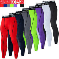 Men's Yoga Compression Fitness Tights - High-Performance Spandex Leggings