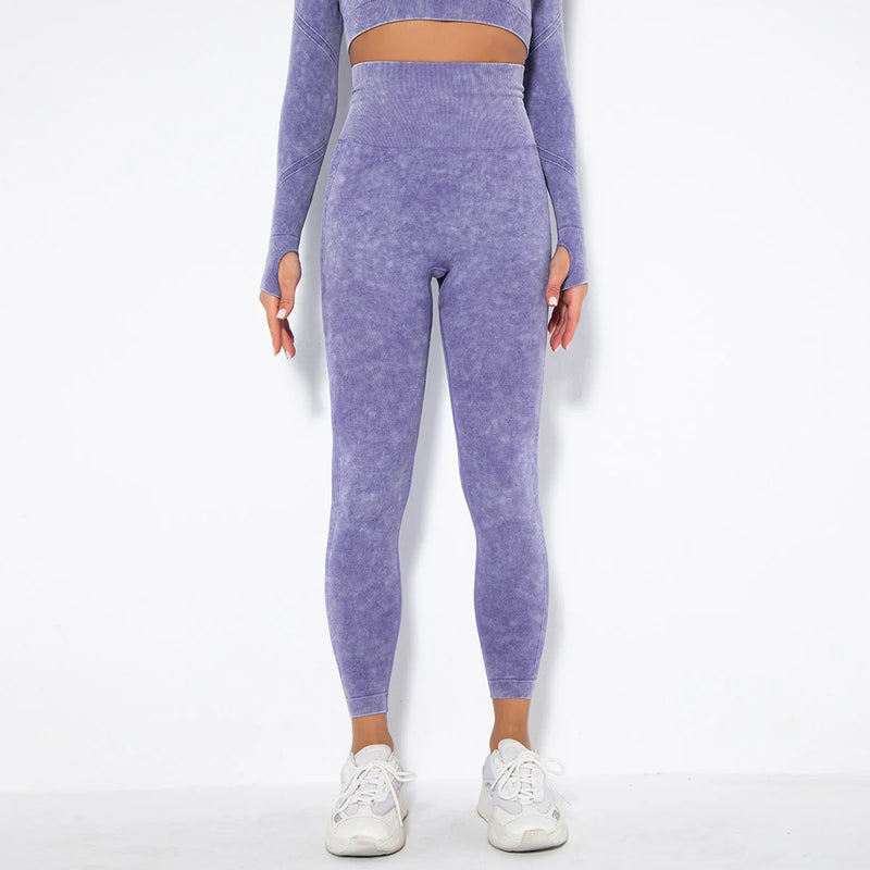 Soft Velvet Seamless Fitness Leggings - Women's High-Performance Yoga Pants