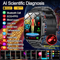 Blood Pressure Monitoring Bluetooth Smart Watch - Fitness Tracker with Health Metrics