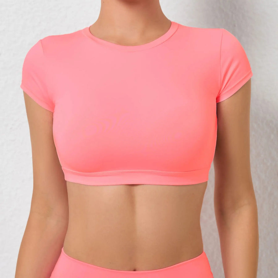 Open-Back Quick-Dry Workout Top