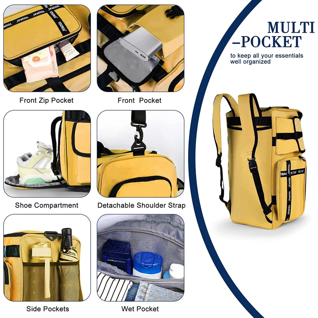 Convertible Two-Style Gym Duffle