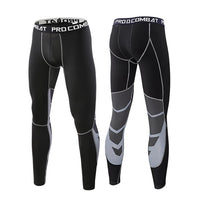Men's Milk Silk Compression Tights - Premium Striped Running Leggings