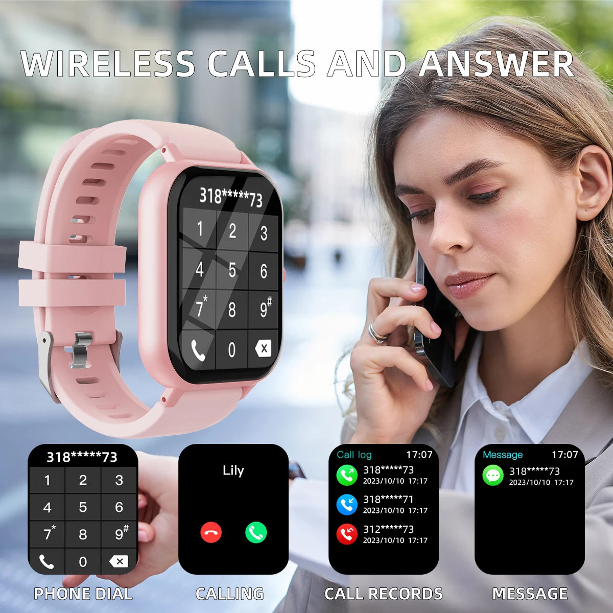 Steel Band Activity Smartwatch