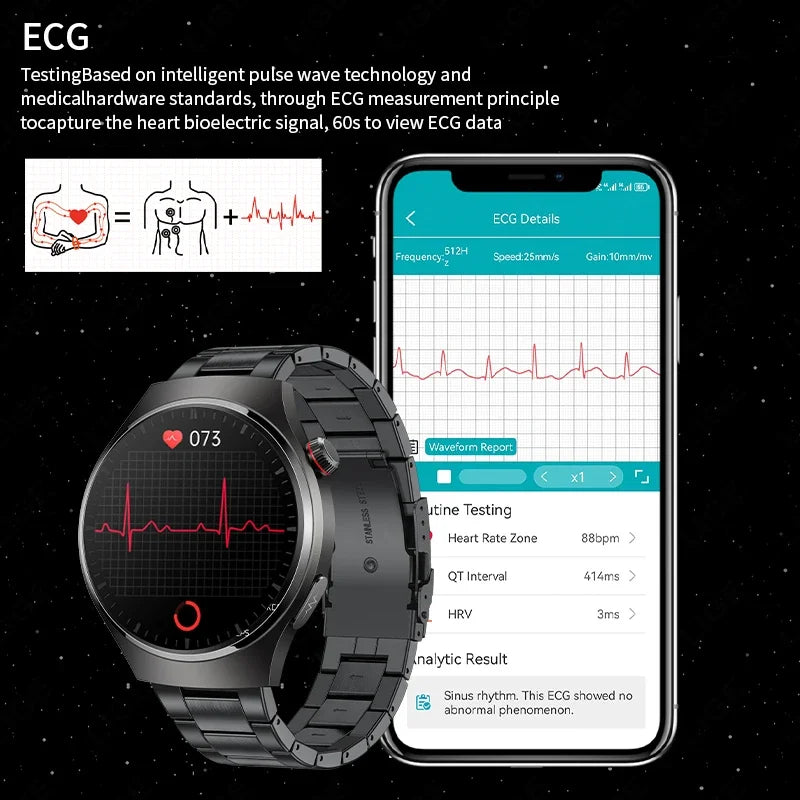 LIGE ECG Heart Monitor Smartwatch