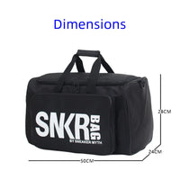 Multifunctional Oxford Gym Bag with Shoe Compartment - 50x24x28cm