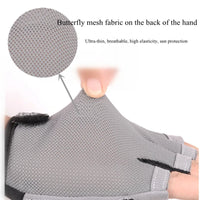 Breathable Half Finger Gym Gloves - Premium Nylon Training Gloves for Cycling & Fitness
