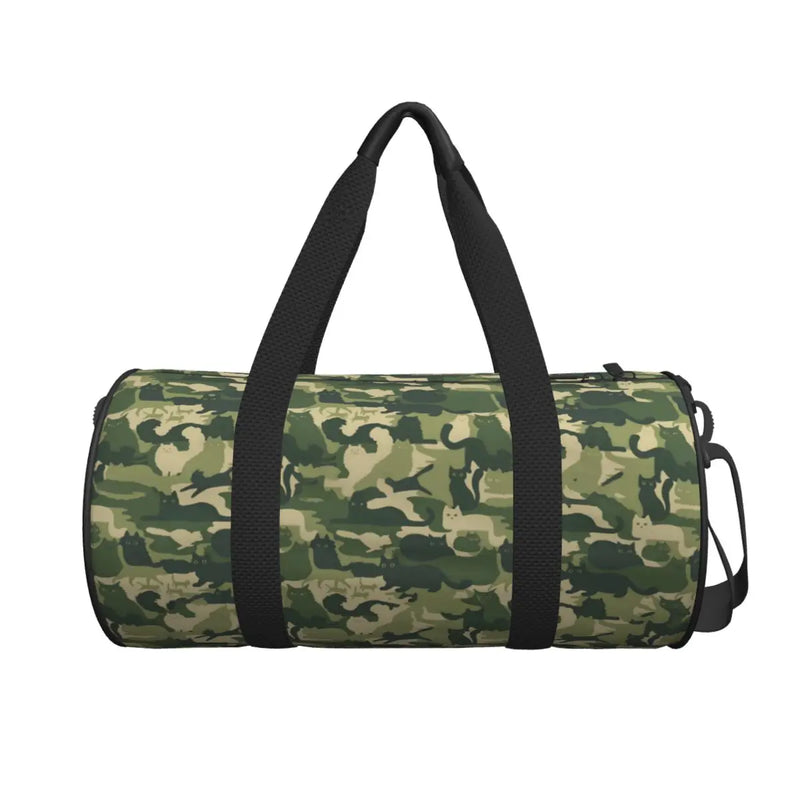 Waterproof Camo Fitness Bag - Tactical 20-35L Duffle